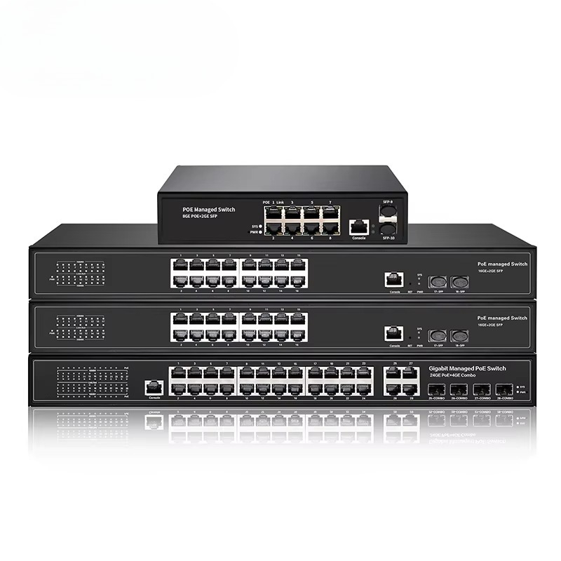 Managed Gigabit Poe Switch 8 Port 802.3At - Switch PoE+ Gigabit 802.3at com 8,