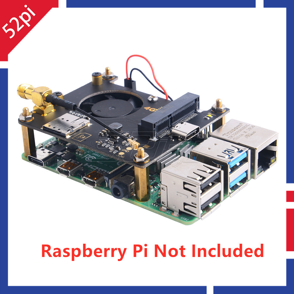 Deskpi Super6C - 52pi raspberry pi 3g 4g chapéu