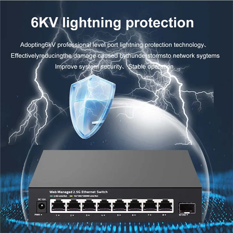 ONTi Switch Gerenciado 2.5GbE  - Sfp+ 10G Managed Switch 8 Port avaliação e preço