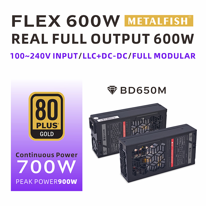 METALFISH Flex 600W Fonte de a - Atx Power Supply 1U Flex 500W avaliação e preço