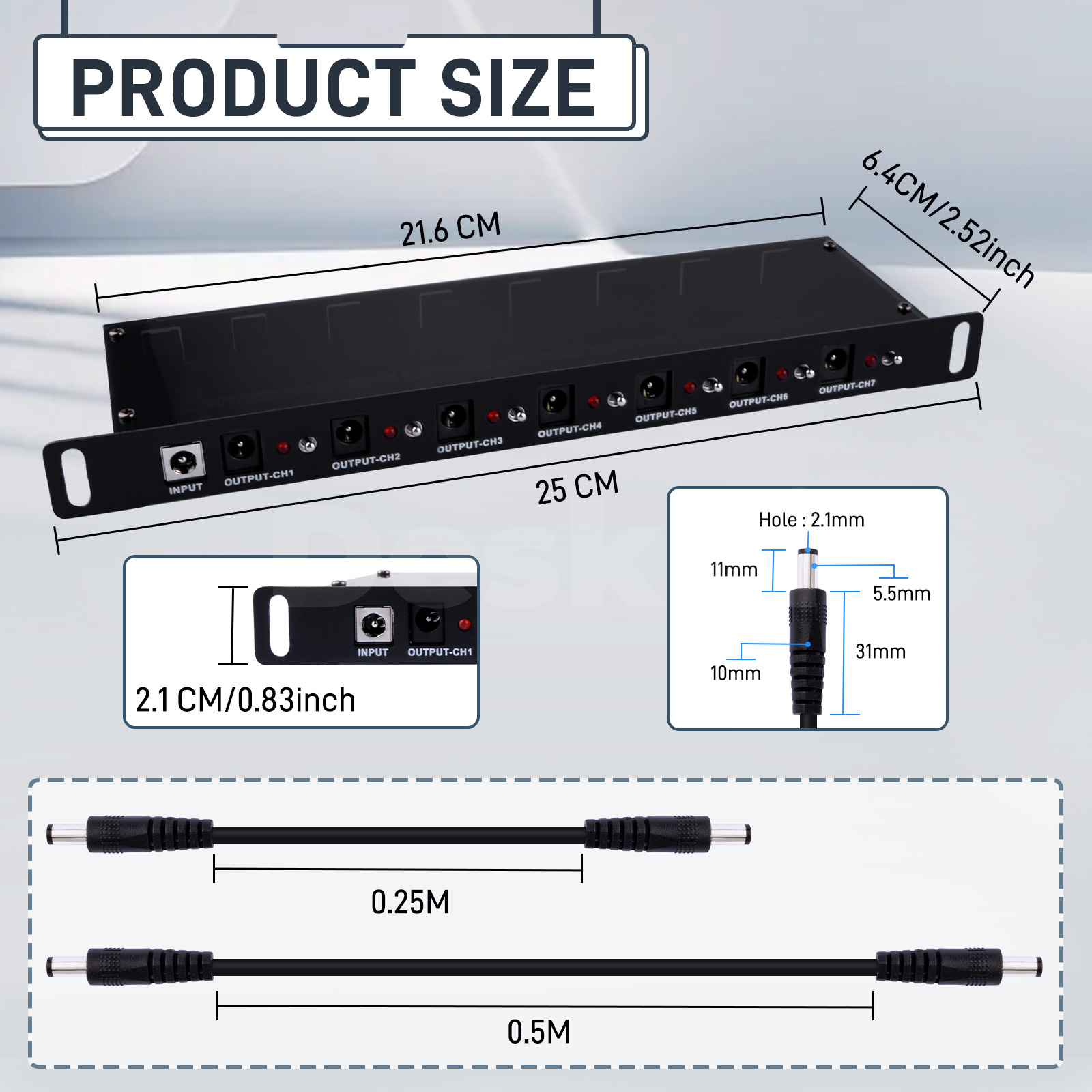 DeskPi DC PDU Lite 7-CH 0,5U p - Deskpi Super6C avaliação e preço