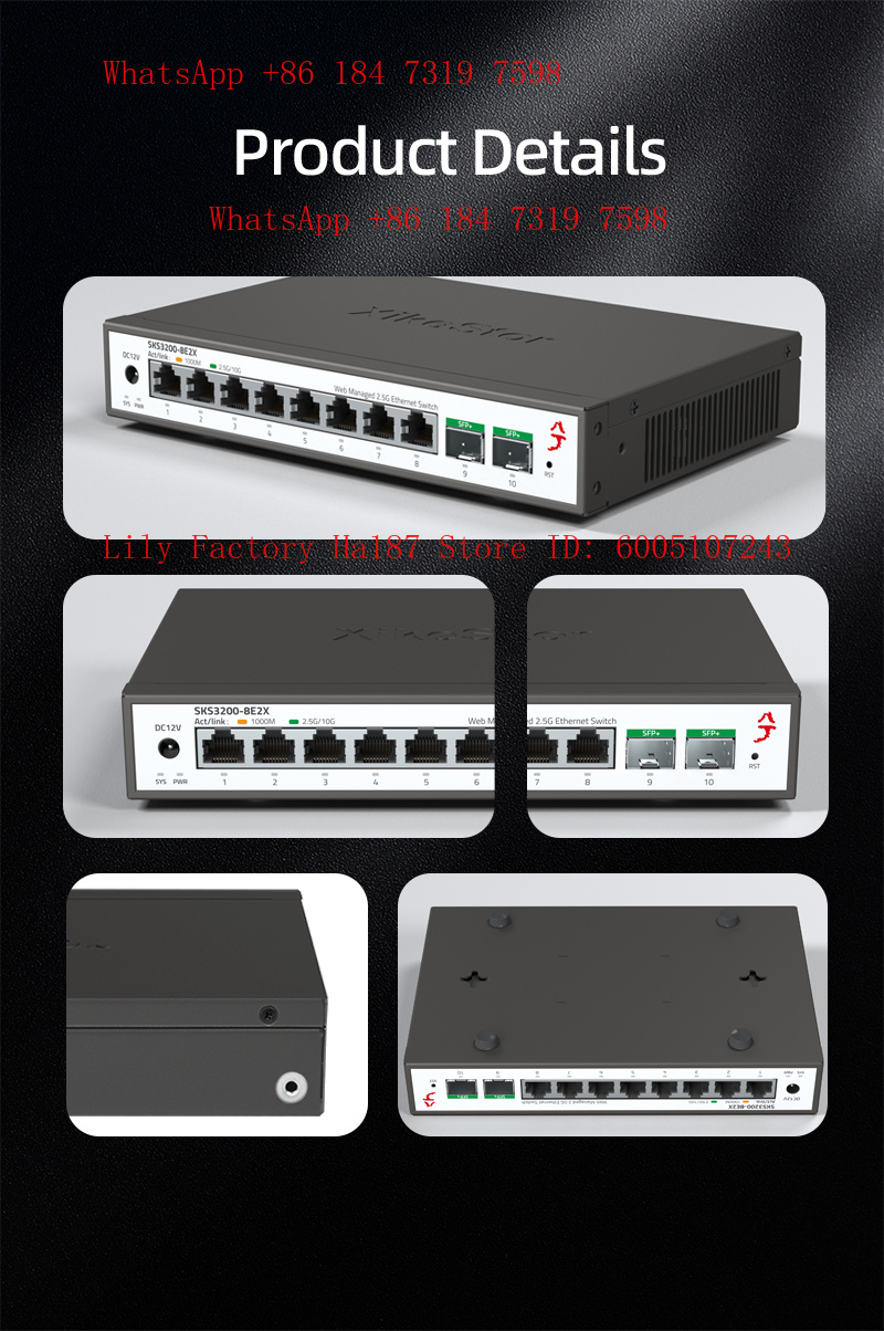Switch de Rede Gerenciado e Nã - Sfp+ 10G Managed Switch 8 Port avaliação e preço